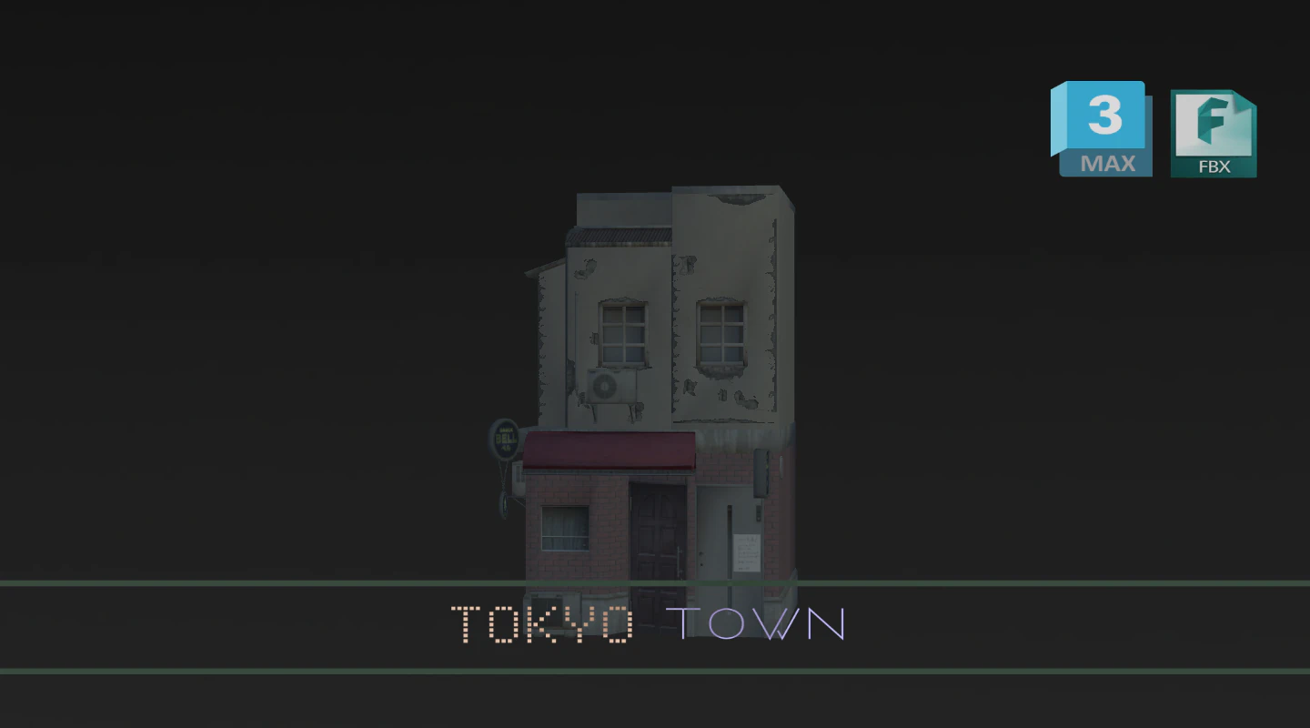 JP 平成の構造 3Dモデル .c4d .max .obj .3ds .fbx .stl .blend 