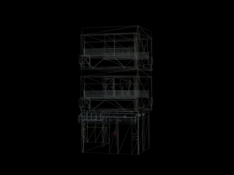 Tokyo Old Street Building 3D 模型