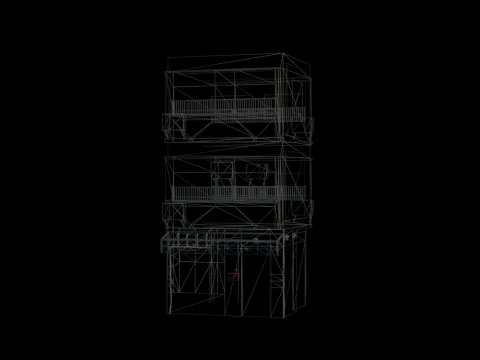 Tokyo Old Street Building 3D Model
