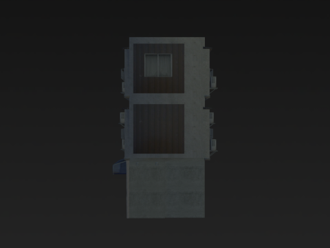 Tokyo Old Street Building 3D 模型