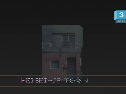 Tokyo Street Old Village 3D Модель