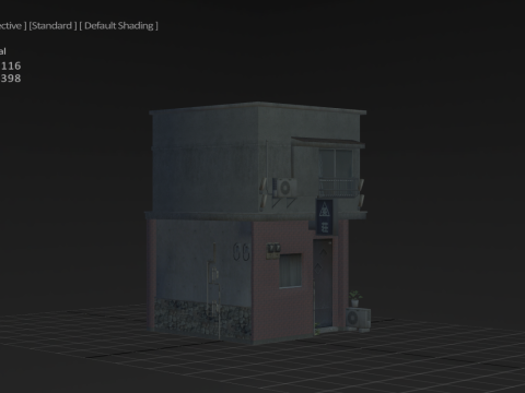Tokyo Street Old Village 3D Модель