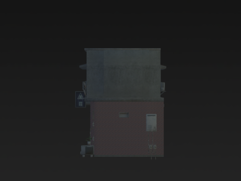 Tokyo Street Old Village 3D Модель
