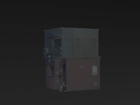 Tokyo Street Old Village 3D Модель