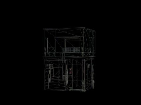 Tokyo Street Old Village 3D Model