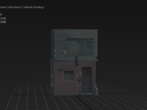 Tokyo Street Old Village 3D Модель