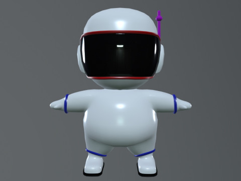 Little astronaut 3D Model