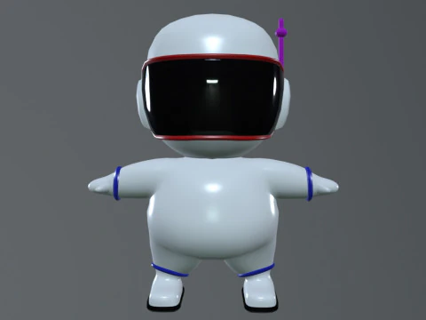 Little astronaut 3D Model