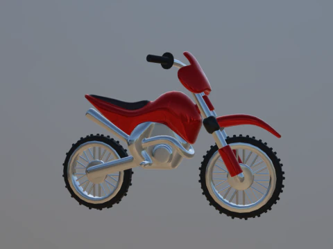 Спорт-байк 3D Модель