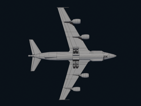 Asset - Army - Boeing RC 135 3D MODEL REALISTIC Model 3D