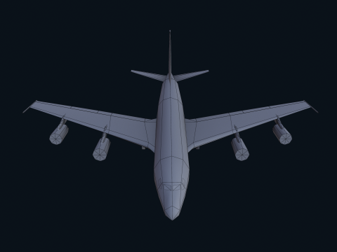 Asset - Army - Boeing RC 135 3D MODEL REALISTIC Model 3D
