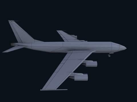 Asset - Army - Boeing RC 135 3D MODEL REALISTIC Model 3D