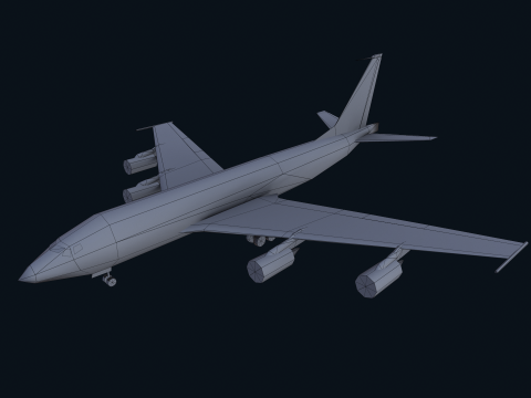 Asset - Army - Boeing RC 135 3D MODEL REALISTIC Model 3D