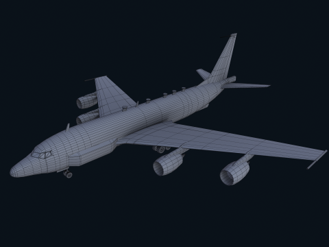 Asset - Army - Boeing RC 135 3D MODEL REALISTIC Model 3D