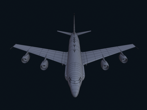 Asset - Army - Boeing RC 135 3D MODEL REALISTIC Model 3D