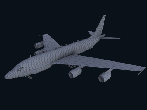 Asset - Army - Boeing RC 135 3D MODEL REALISTIC Model 3D