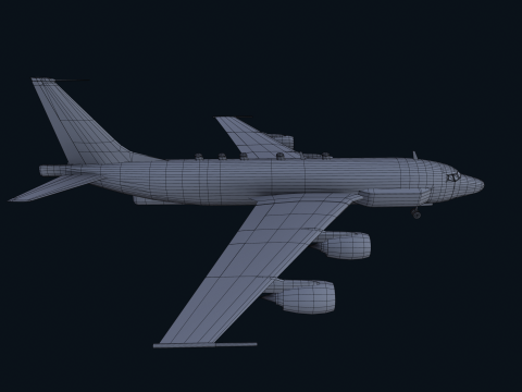Asset - Army - Boeing RC 135 3D MODEL REALISTIC Model 3D