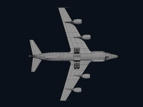 Asset - Army - Boeing RC 135 3D MODEL REALISTIC Model 3D
