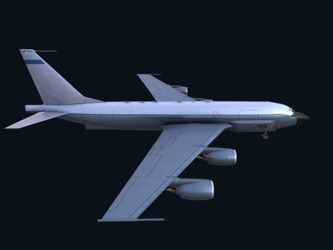 Asset - Army - Boeing RC 135 3D MODEL REALISTIC Model 3D