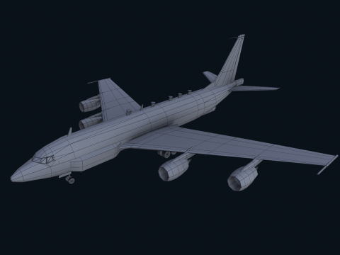 Asset - Army - Boeing RC 135 3D MODEL REALISTIC Model 3D