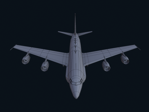Asset - Army - Boeing RC 135 3D MODEL REALISTIC Model 3D