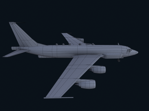 Asset - Army - Boeing RC 135 3D MODEL REALISTIC Model 3D