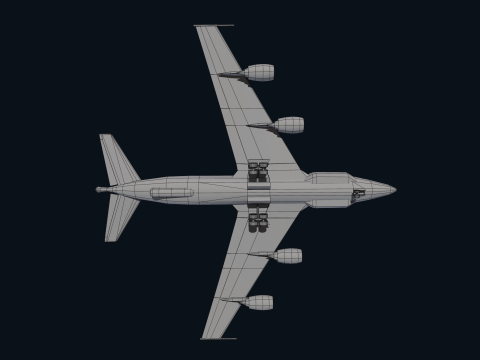 Asset - Army - Boeing RC 135 3D MODEL REALISTIC Model 3D
