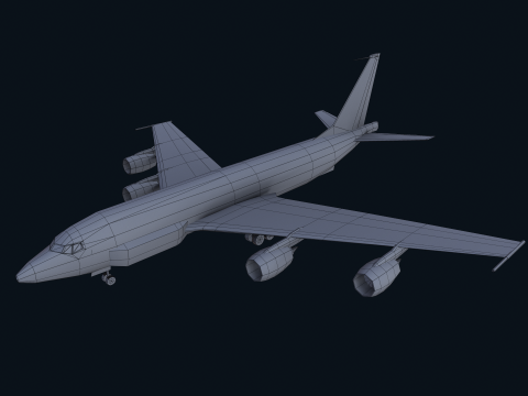 Asset - Army - Boeing RC 135 3D MODEL REALISTIC Model 3D