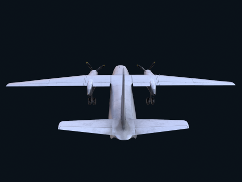 Asset - Army - AN 26 Curl Realistic Modelo 3D
