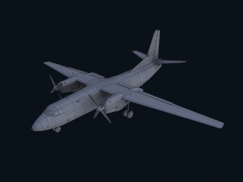 Asset - Army - AN 26 Curl Realistic Modelo 3D