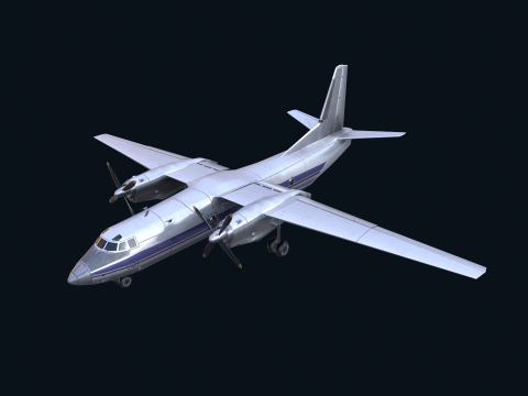 Asset - Army - AN 26 Curl Realistic Modelo 3D