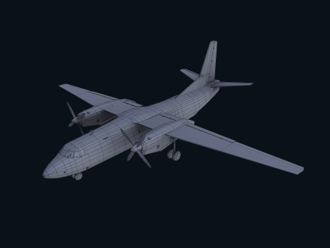 Asset - Army - AN 26 Curl Realistic Modelo 3D