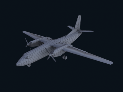 Asset - Army - AN 26 Curl Realistic Modelo 3D