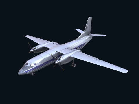Asset - Army - AN 26 Curl Realistic Modelo 3D