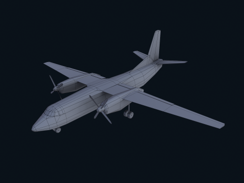 Asset - Army - AN 26 Curl Realistic Modelo 3D