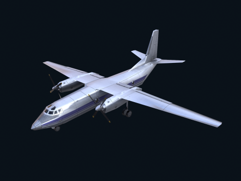 Asset - Army - AN 26 Curl Realistic Modelo 3D