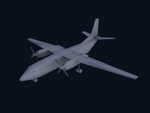 Asset - Army - AN 26 Curl Realistic Modelo 3D
