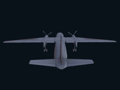 Asset - Army - AN 26 Curl Realistic Modelo 3D
