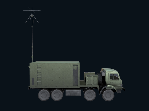 Asset - Army - Krasukha 4 EW System - 02 Realistic 3D Model