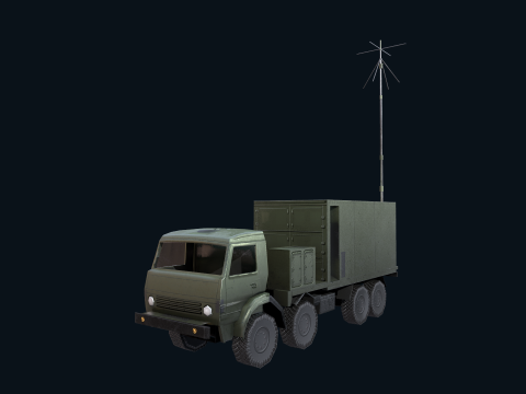 Asset - Army - Krasukha 4 EW System - 02 Realistic 3D Model
