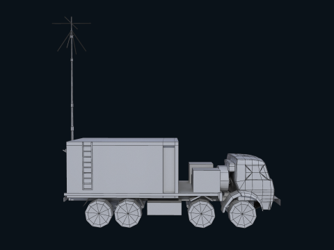 Asset - Army - Krasukha 4 EW System - 02 Realistic 3D Model