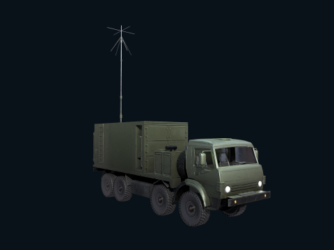 Asset - Army - Krasukha 4 EW System - 02 Realistic 3D Model