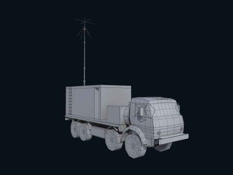 Asset - Army - Krasukha 4 EW System - 02 Realistic 3D Model