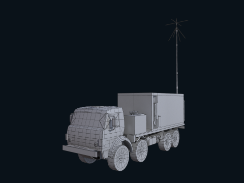 Asset - Army - Krasukha 4 EW System - 02 Realistic 3D Model