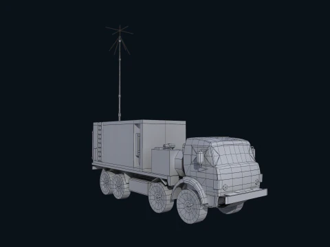 Asset - Army - Krasukha 4 EW System - 02 Realistic 3D Model