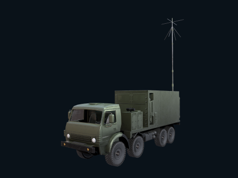 Asset - Army - Krasukha 4 EW System - 02 Realistic 3D Model