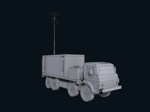 Asset - Army - Krasukha 4 EW System - 02 Realistic 3D Model