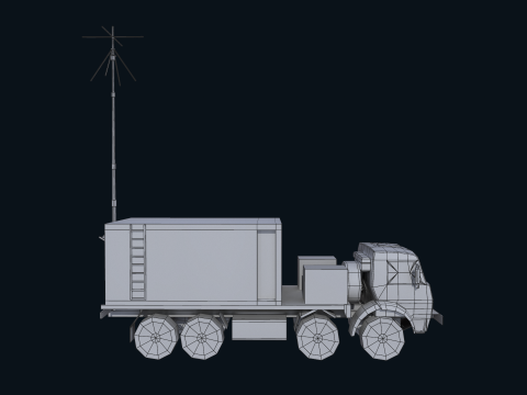 Asset - Army - Krasukha 4 EW System - 02 Realistic 3D Model