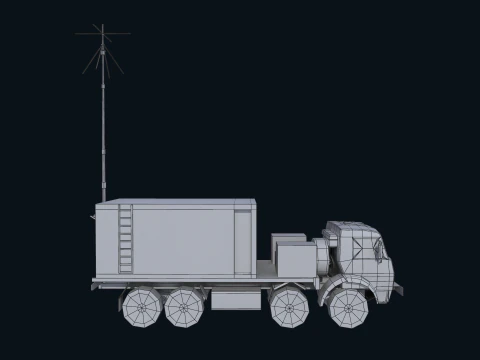 Asset - Army - Krasukha 4 EW System - 02 Realistic 3D Model