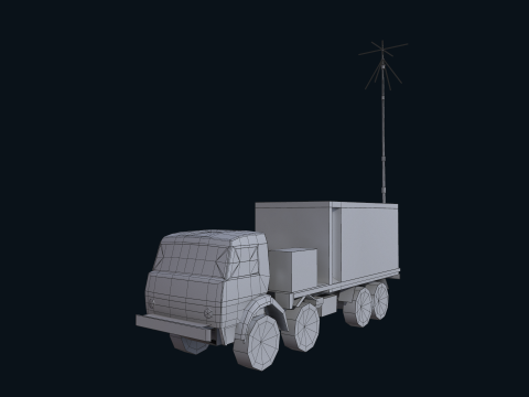Asset - Army - Krasukha 4 EW System - 02 Realistic 3D Model